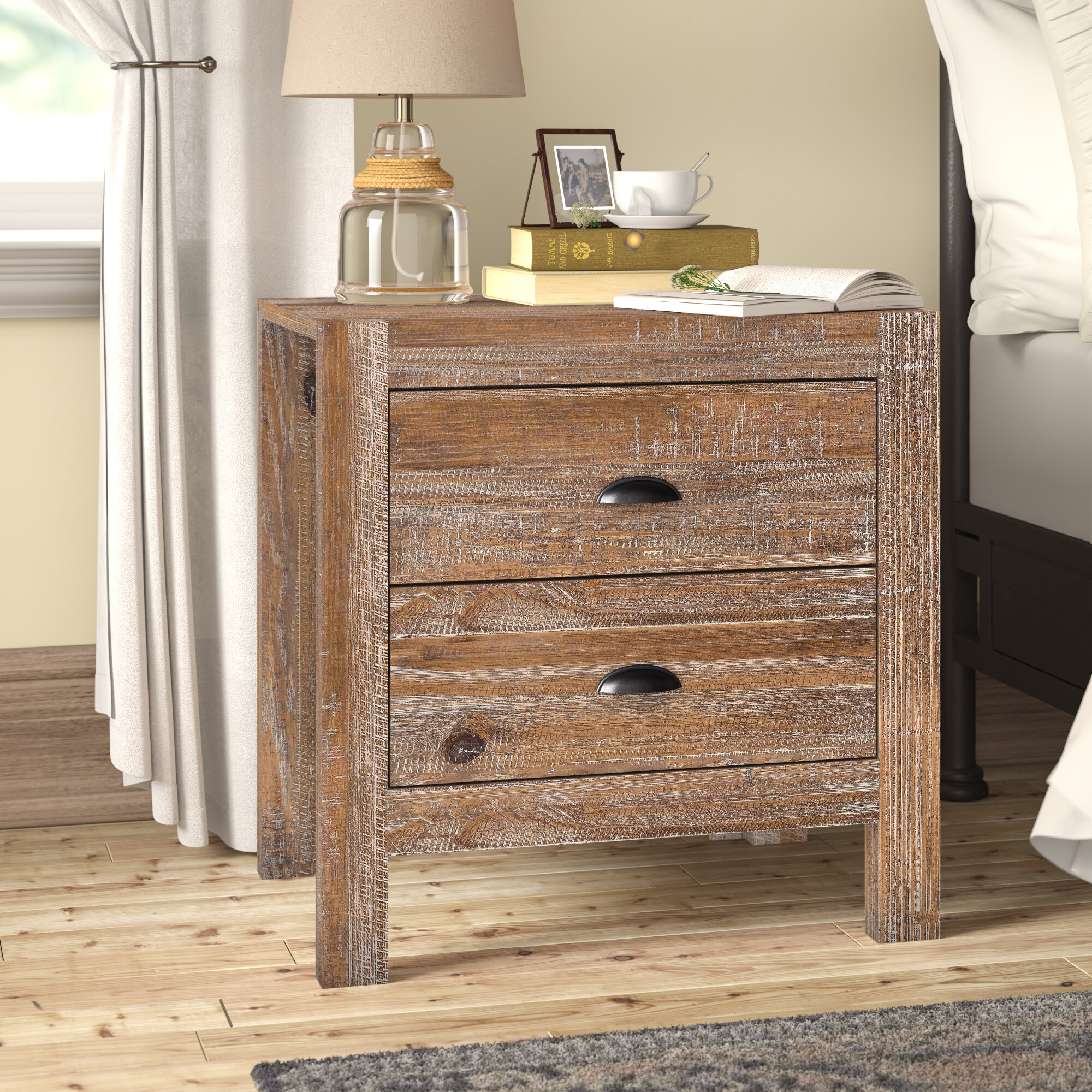 Montauk 2 Drawer Nightstand Reviews Birch Lane