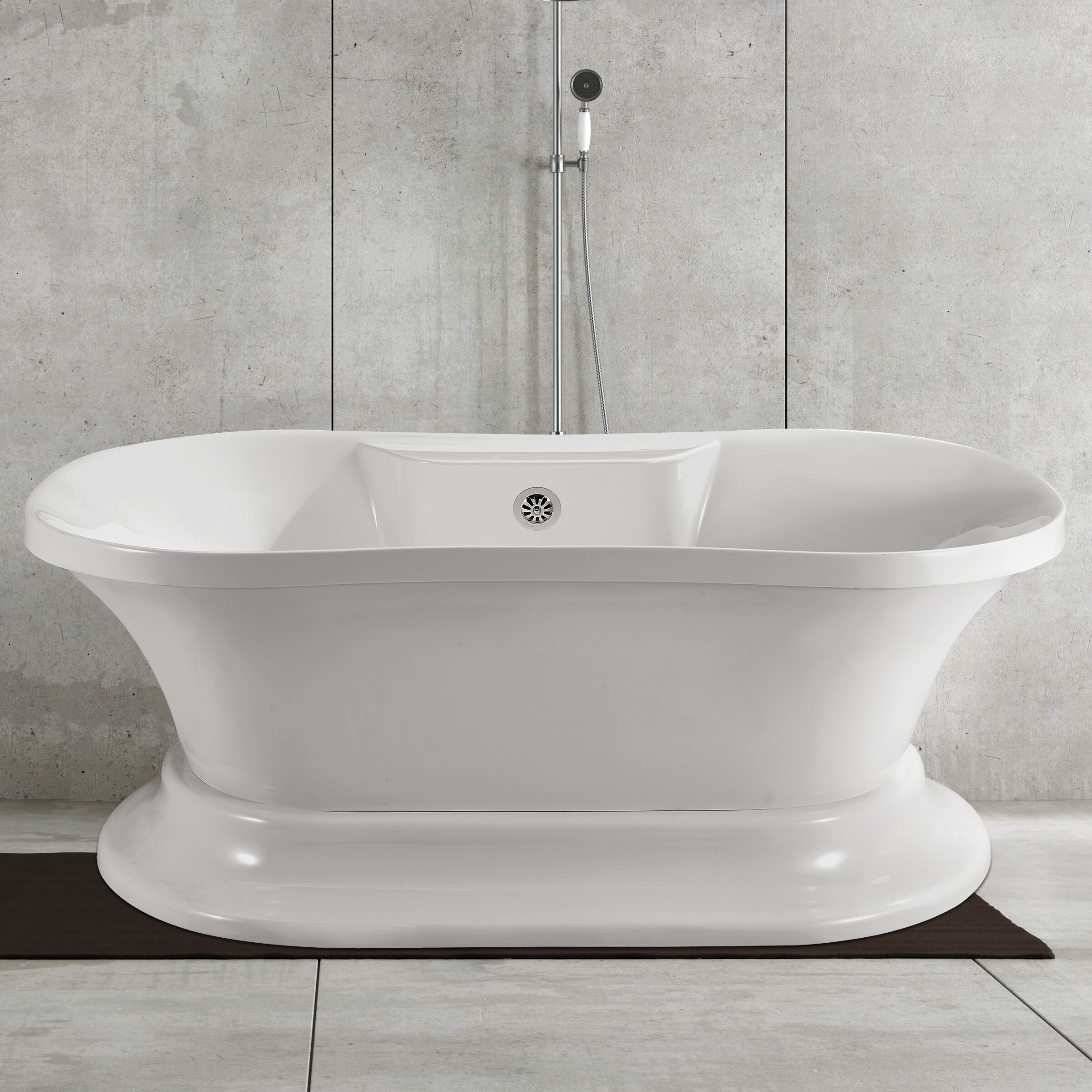 60 X 32 Freestanding Soaking Bathtub