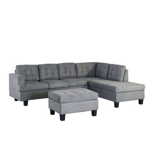 Versailles Right Hand Facing Sectional With Ottoman by Latitude Run Purchase
