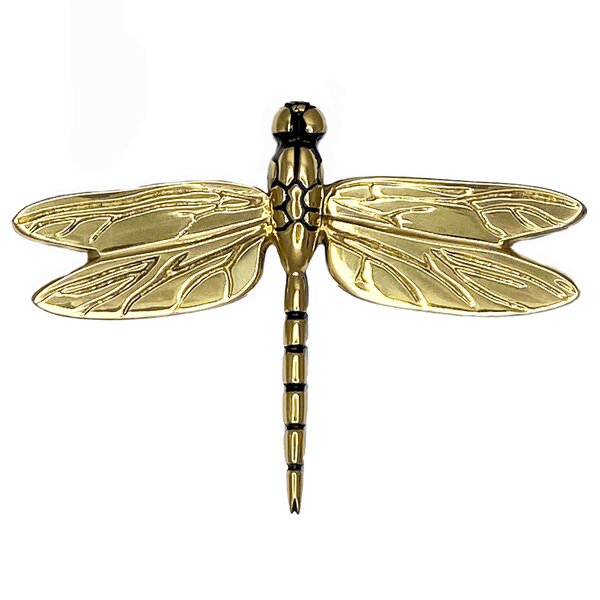 SPIRIT DRAGONFLY huge hand crafted STAINED GLASS SUNCATCHER AMBER RED CRYSTAL 