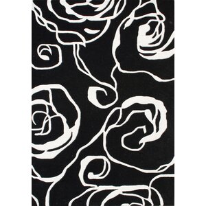 Yorktown Hand-Woven Black Area Rug