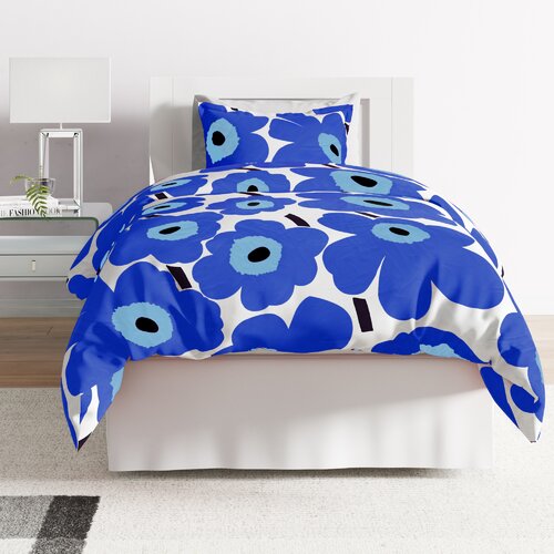 Unikko Reversible Duvet Cover Set Reviews Allmodern