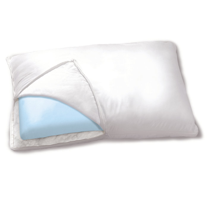 Sleep Innovations 2 In 1 Ventilated Gel Memory Foam Pillow With
