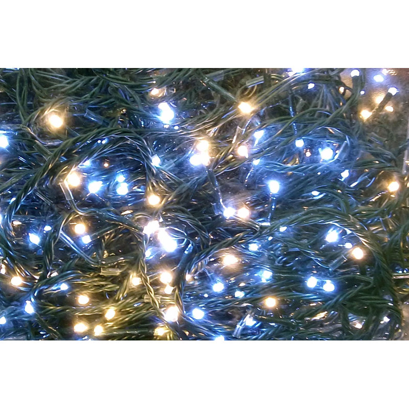 The Seasonal Aisle 700 Warm White Cool White Outdoor Icicle Led Christmas Fairy Light Wayfair Co Uk