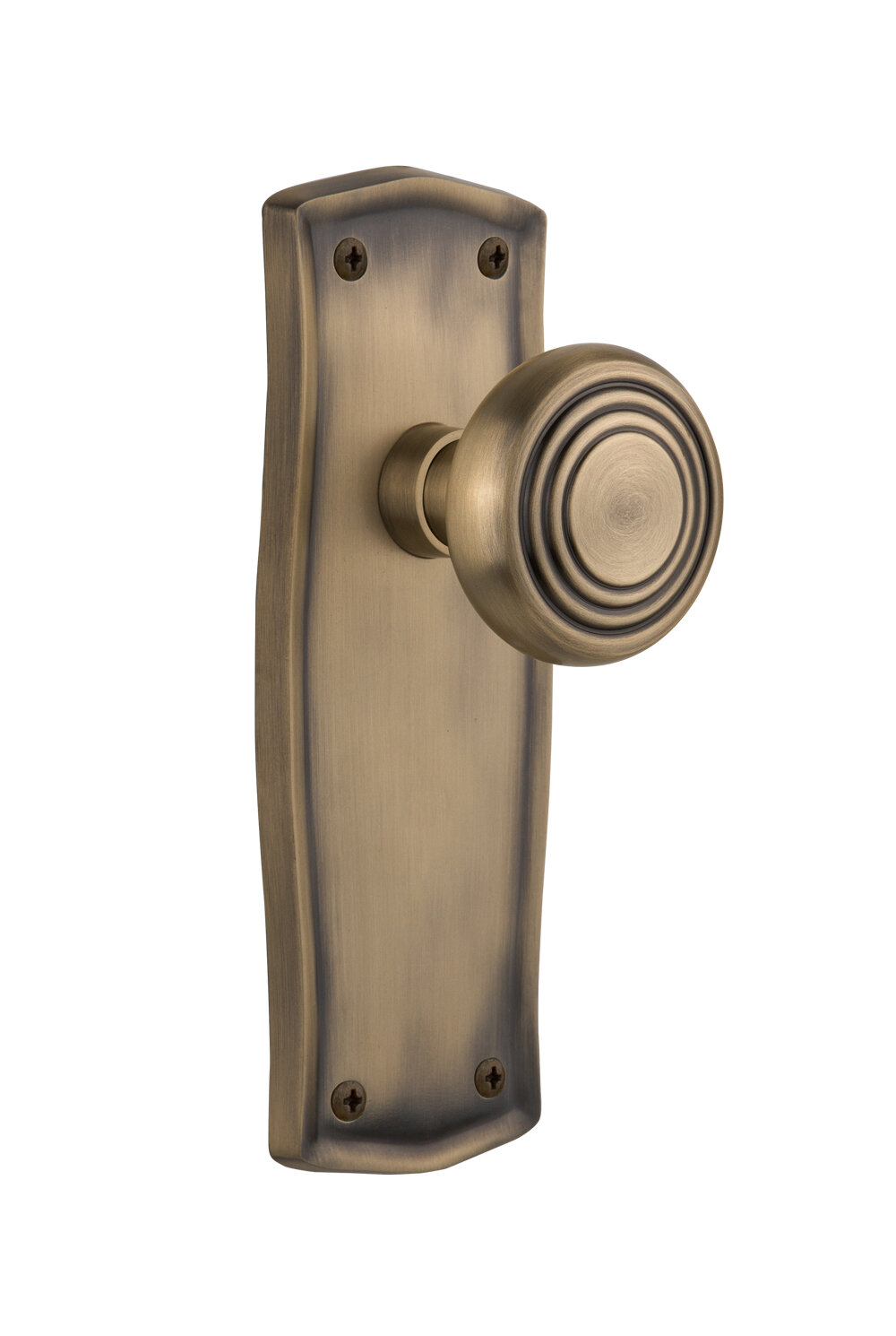 Nostalgic Warehouse Deco Double Dummy Door Knob with Prairie Long Plate ...