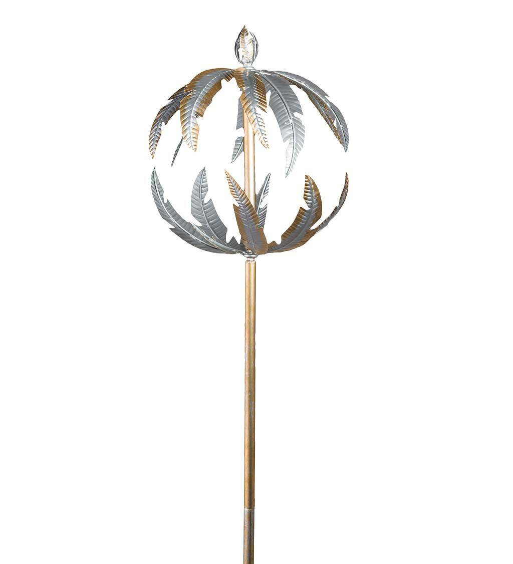 Autumn Palette Kinetic Wind Spinner Outdoor Lawn Decor Durable Metal Yard Art