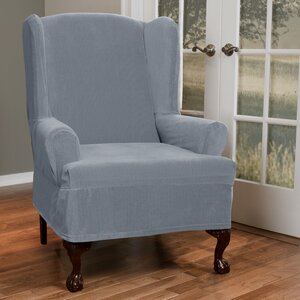 T-Cushion Wing Chair Slipcover