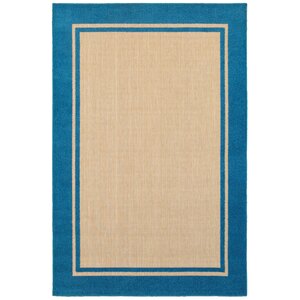 Winchcombe Sand/Blue Outdoor Area Rug