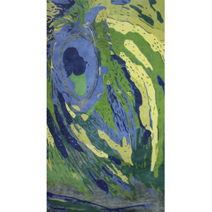 Macomber Hand-Tufted Wool Blue/Green Indoor Area Rug