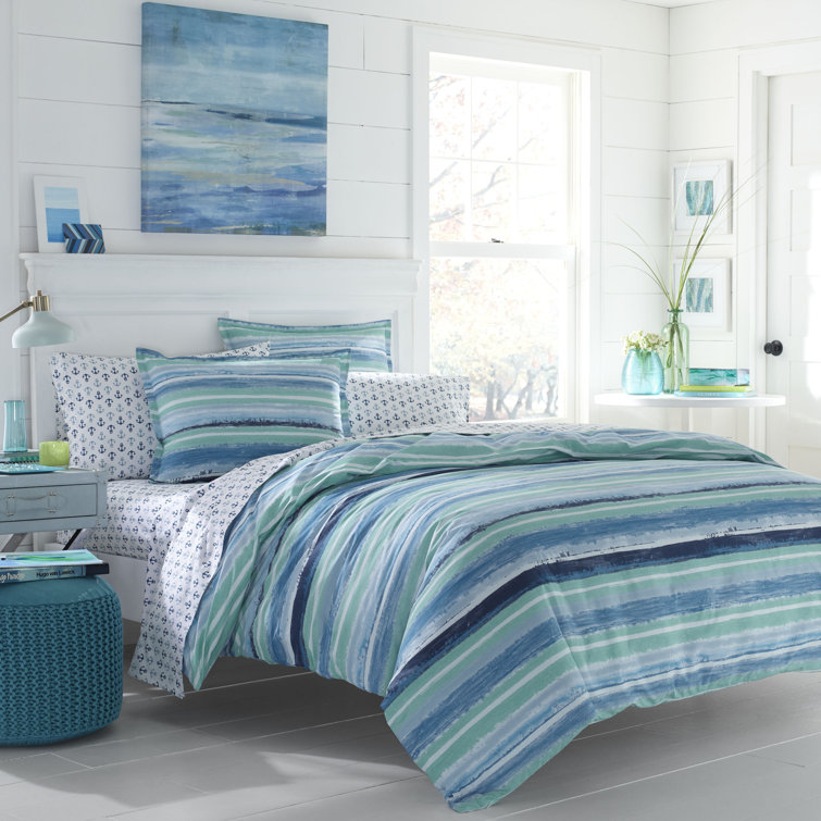 aqua blue queen comforter set