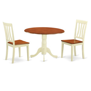 3 Piece Dining Set by East West Furniture