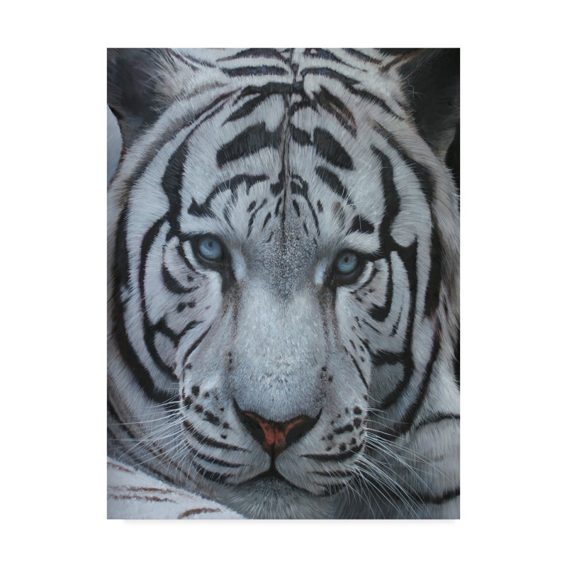 World Menagerie White Tiger Jackson Hole 2013 Acrylic Painting