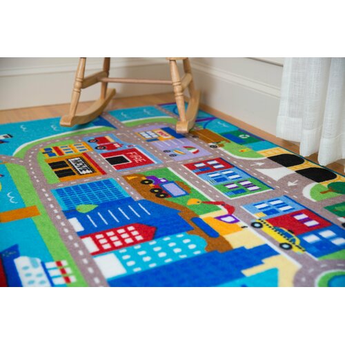 Wildkin Blue/Green Rug & Reviews | Wayfair