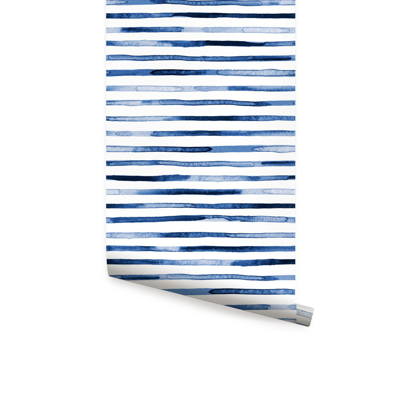 Casper Watercolor Stripes Paintable Wallpaper Panel Reviews
