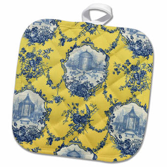 Textiles Plus Inc Printed Three Pots Of Flower Potholder Reviews Wayfair