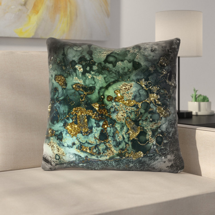dark gold throw pillows