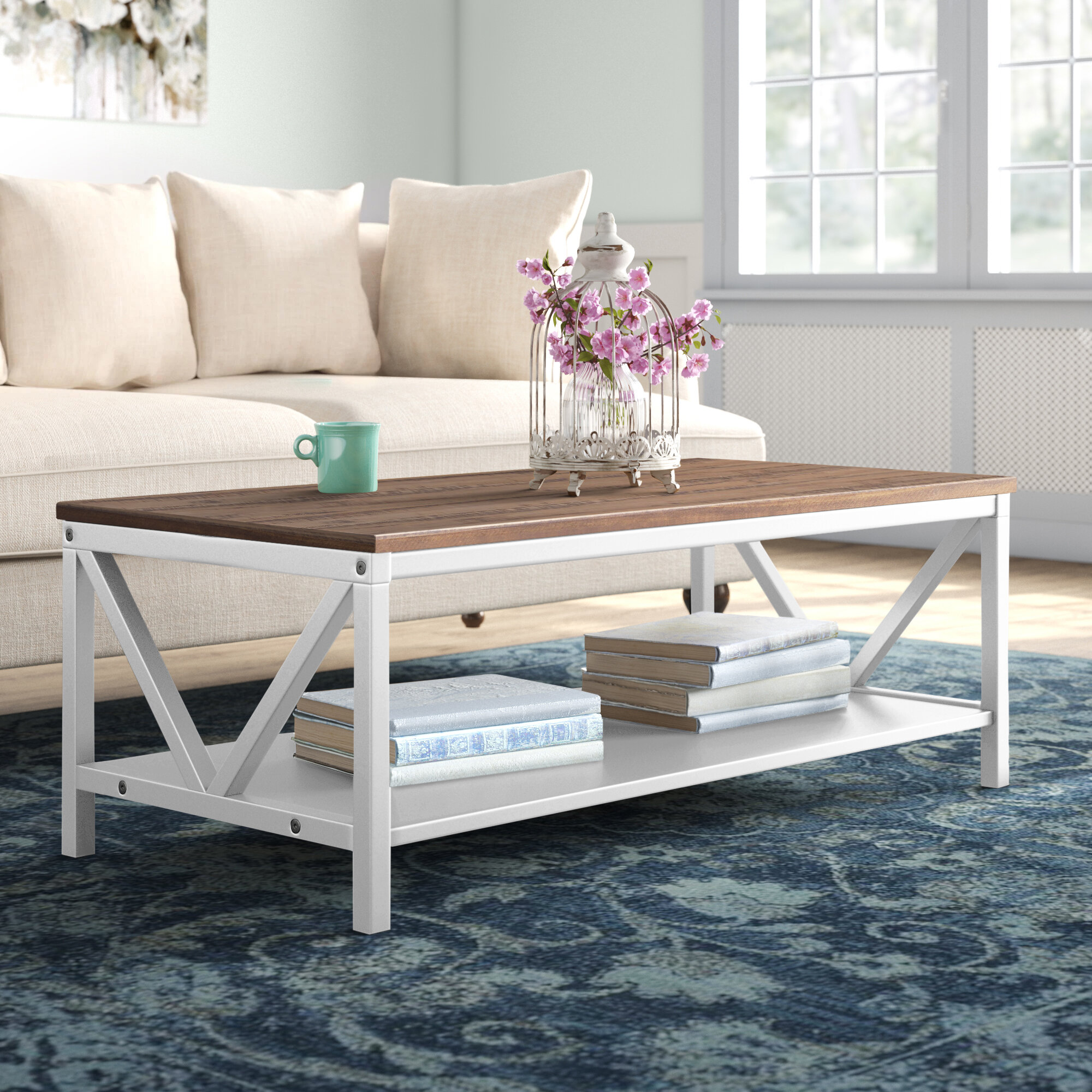 Country Farmhouse White Coffee Tables You Ll Love In 2021 Wayfair