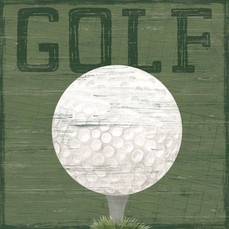 Evelise Golf Days XI-Golf On Canvas by Tara Reed Print