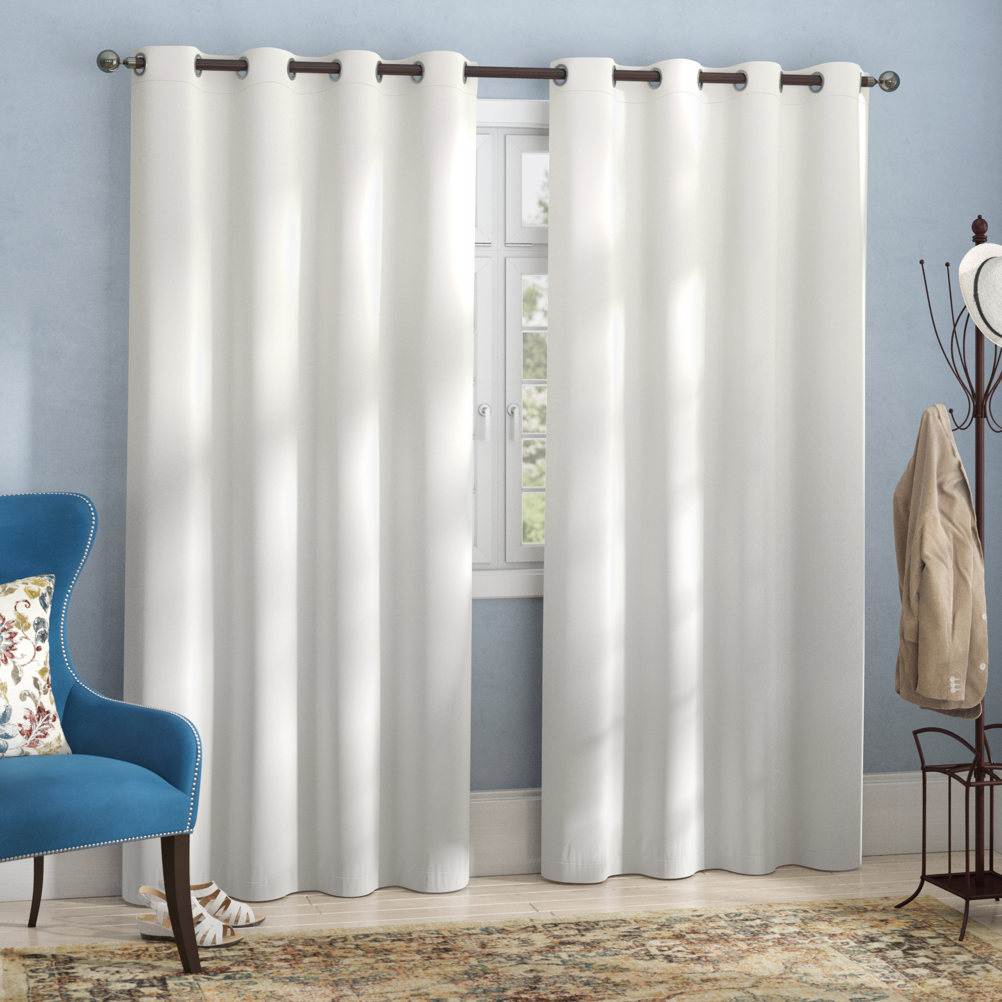 Charlton Home Karn Hotel Solid Blackout Thermal Grommet Curtain