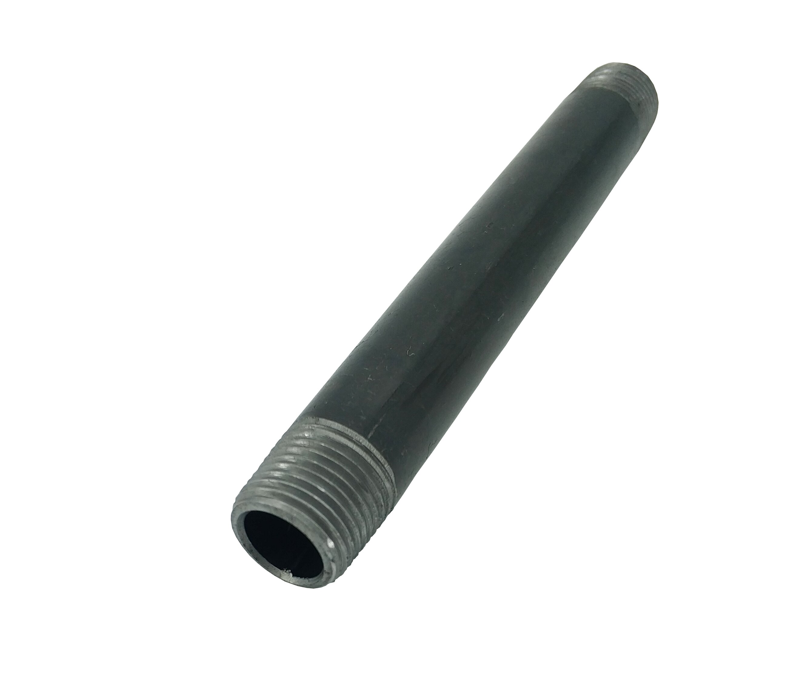 1/2" BLACK STEEL 6" LONG NIPPLE fitting pipe npt 1/2 x 6 malleable iron 