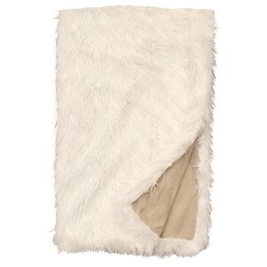 Topsfield Llama Snow Fur Throw