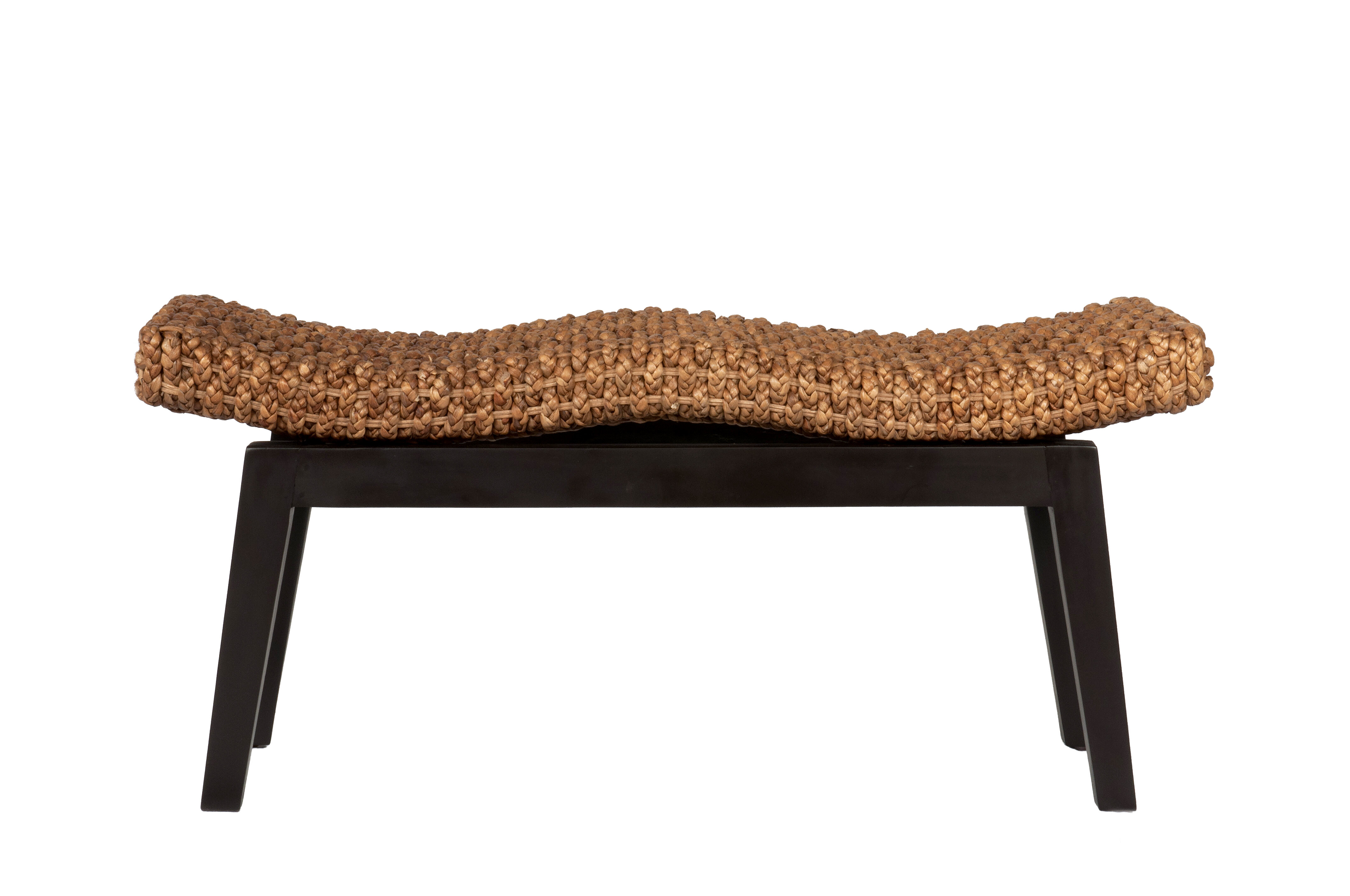 wicker bench seat