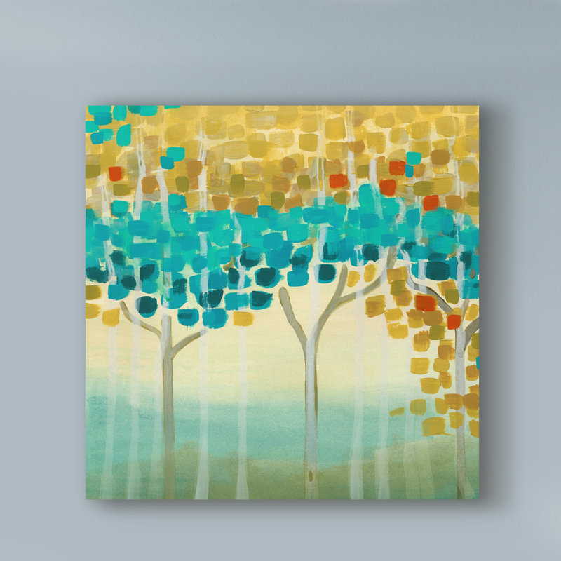 Ebern Designs Forest Mosaic Ii Acrylic Painting Print On Wrapped