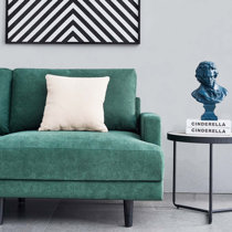emerald green couch wayfair