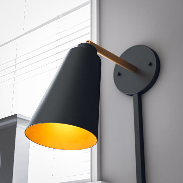Langley Street Valmonte 1 Light Plug In Armed Sconce Reviews Wayfair