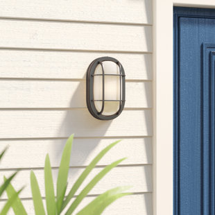 Best Lia 1-Light Outdoor Bulkhead Light By Beachcrest Home Outdoor Lighting Lia 1-Light Outdoor Bulkhead Light By Beachcrest Home Outdoor Lighting