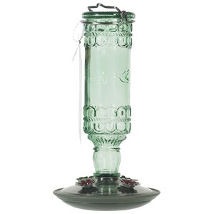 Antique Bottle Hummingbird Feeder