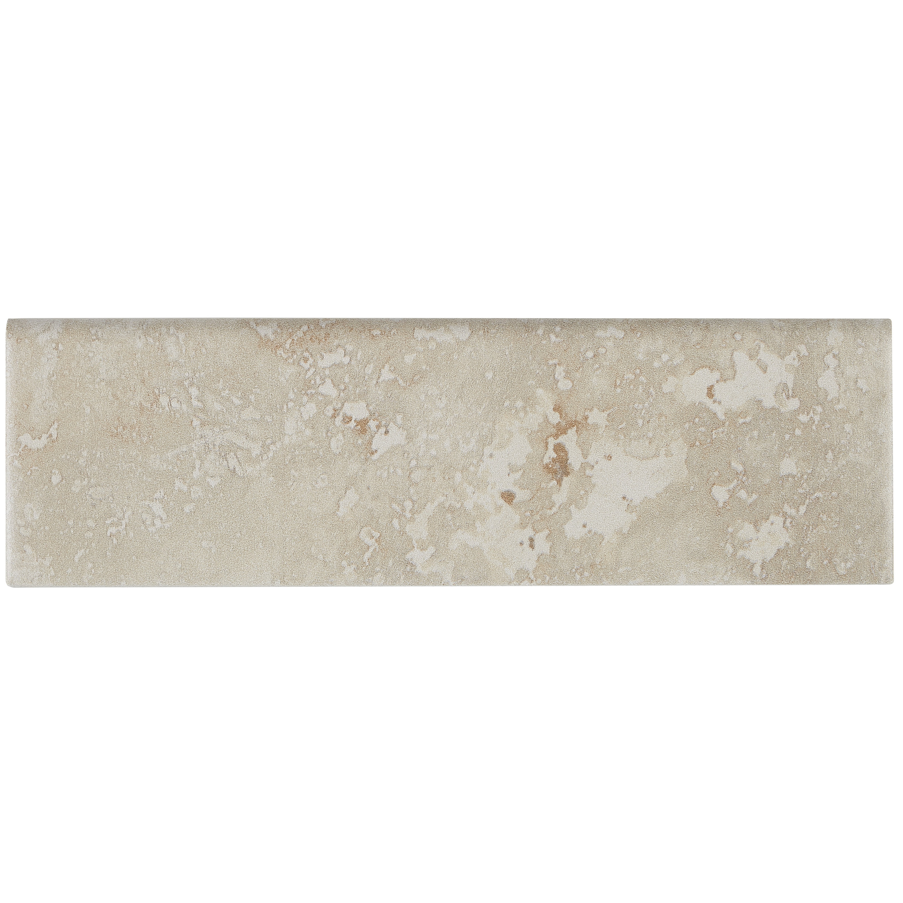 Itona Tile Costa Mesa 10" x 3" Ceramic Bullnose Tile Trim in Terrace Beige Wayfair