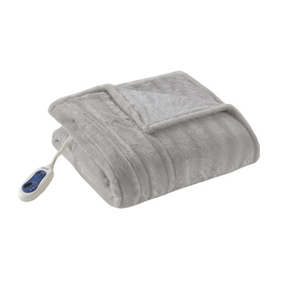 Heated Duke Faux Fur Throw