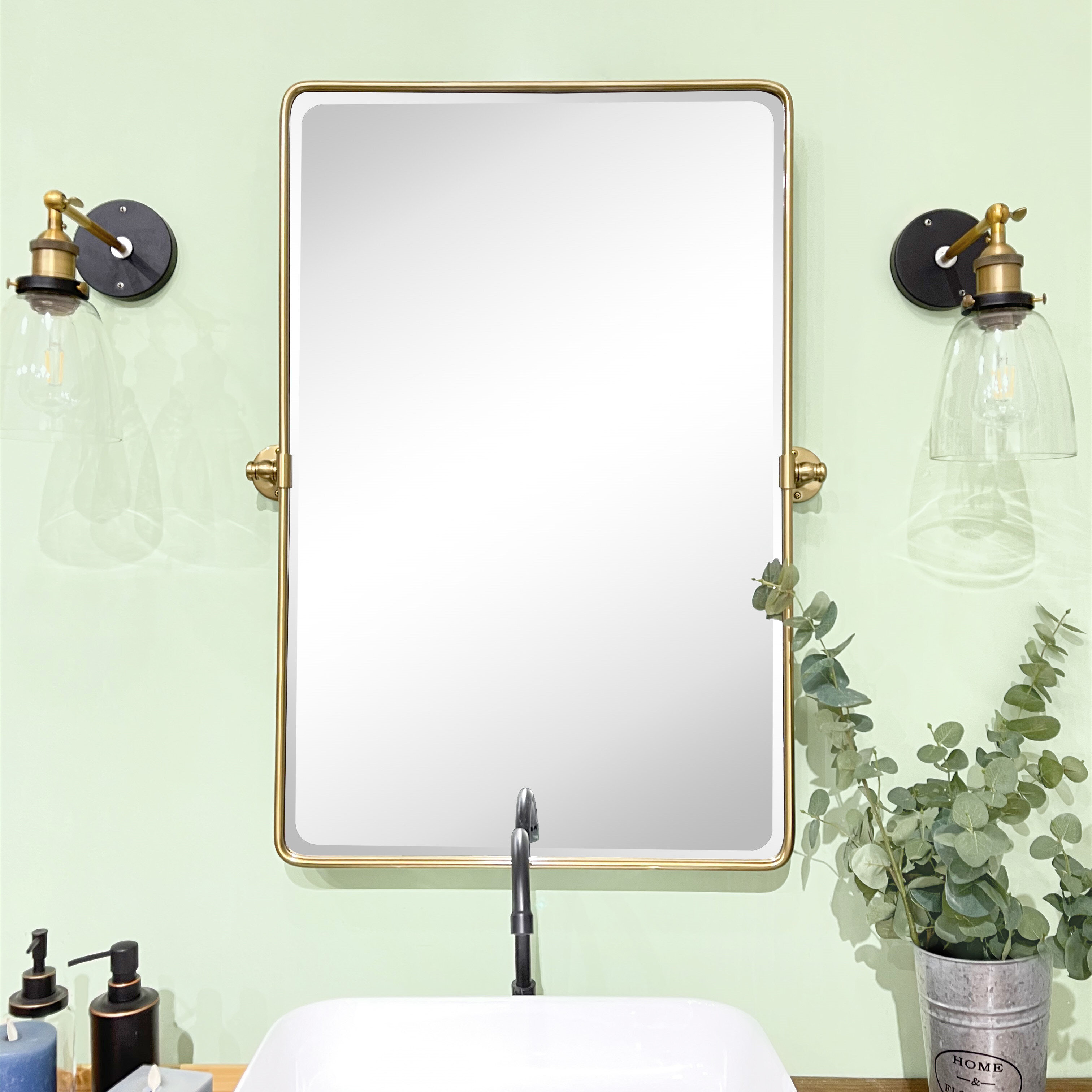 Bathroom Accessories Mirror Oval Mirror Full-Length Mirror Clothing Store Cloakroom Make-up Mirror Fitting Room Floor Mirror Fitting Mirror Wall-Mounted Mirror High 120cm