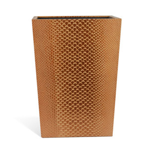 Go to store & view more images Rembrandt Home Genuine Leather Waste Basket