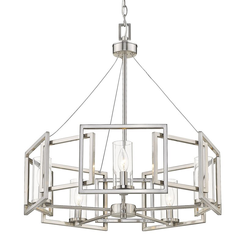 Mercury Row Wightman Shaded Drum Chandelier Reviews Wayfair