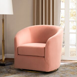 hot pink swivel velvet chair