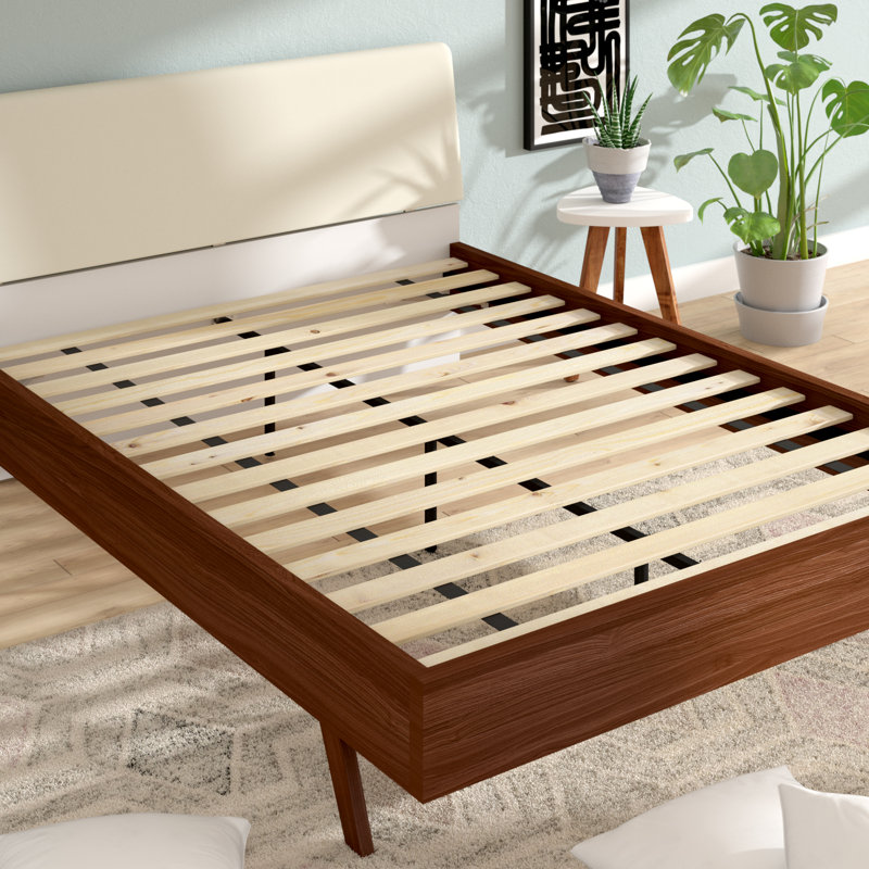 Alwyn Home Betterton Attached Solid Wood Bed Support Slats ...