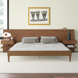 Modern Contemporary Platform Bed With Night Stands Allmodern