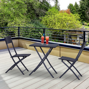 Gartenmöbel Sitzgruppe Komplett Terrassen erweiterbares Garnitur Schwarz 