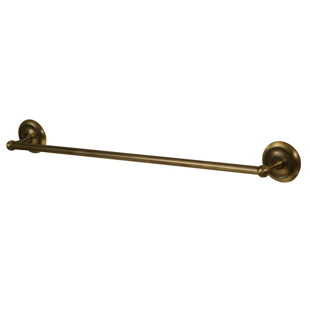 Bisk 460mm Retro Bathroom Bath Rack Single Towel Bar Hanger Antique Brass Wall Mounted