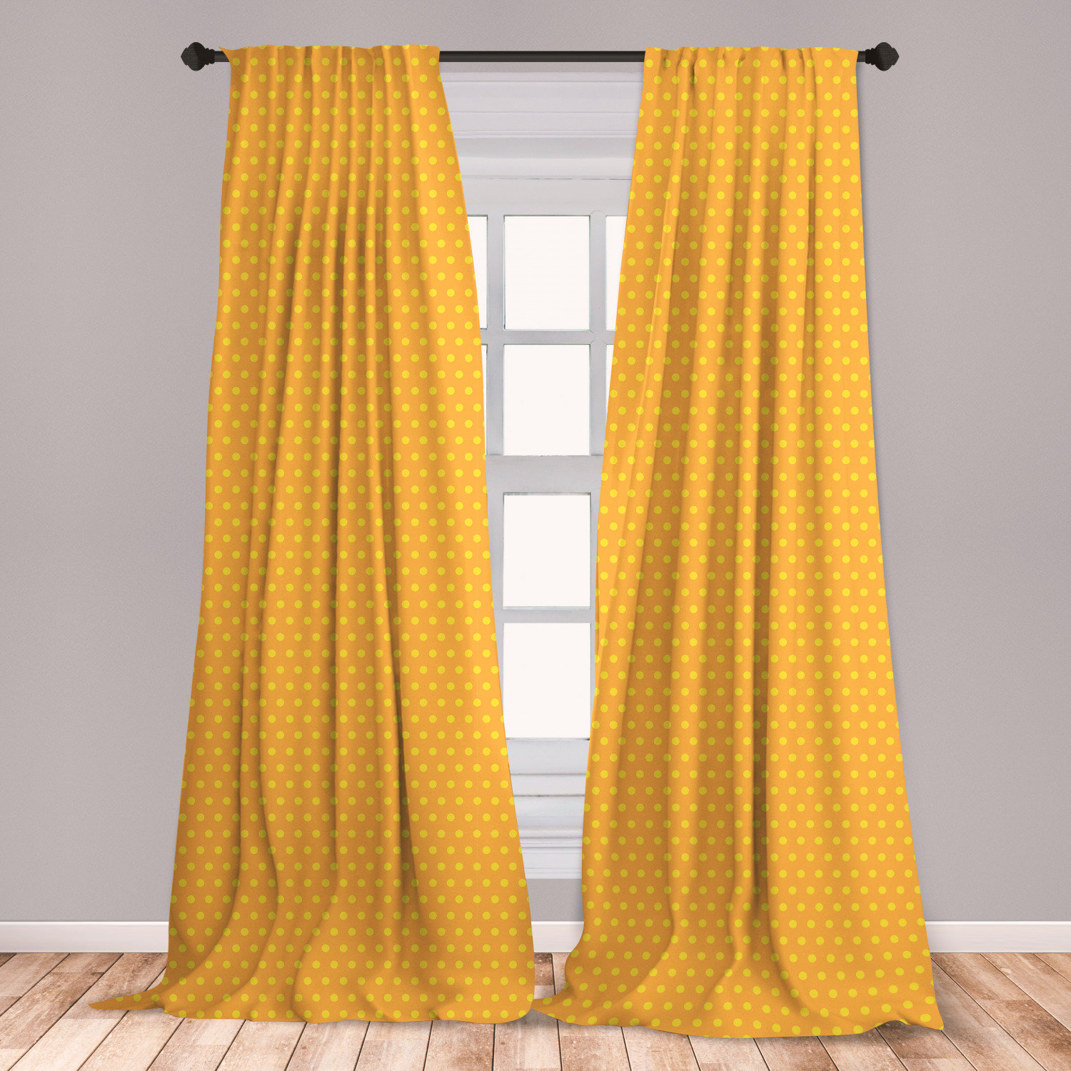 East Urban Home Pop Art Polka Dot Room Darkening Rod Pocket Curtain Panels Wayfair