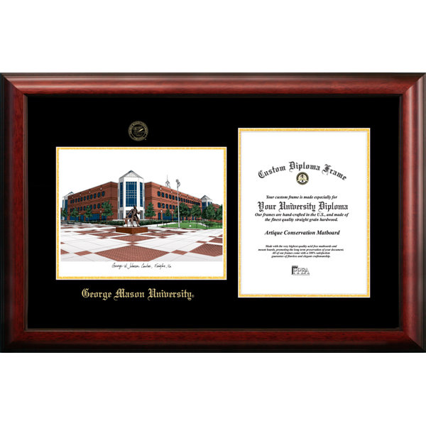 Campus Images Ncaa George Mason University Diploma Lithograph Picture Frame Wayfair