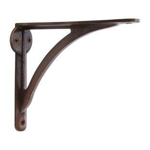 Pair Of Copper Pipe Shelf Brackets Supports 