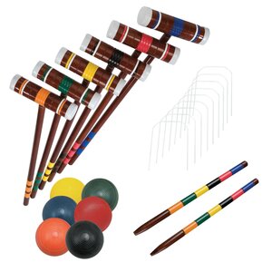 6 Player Combo Croquet Game Set