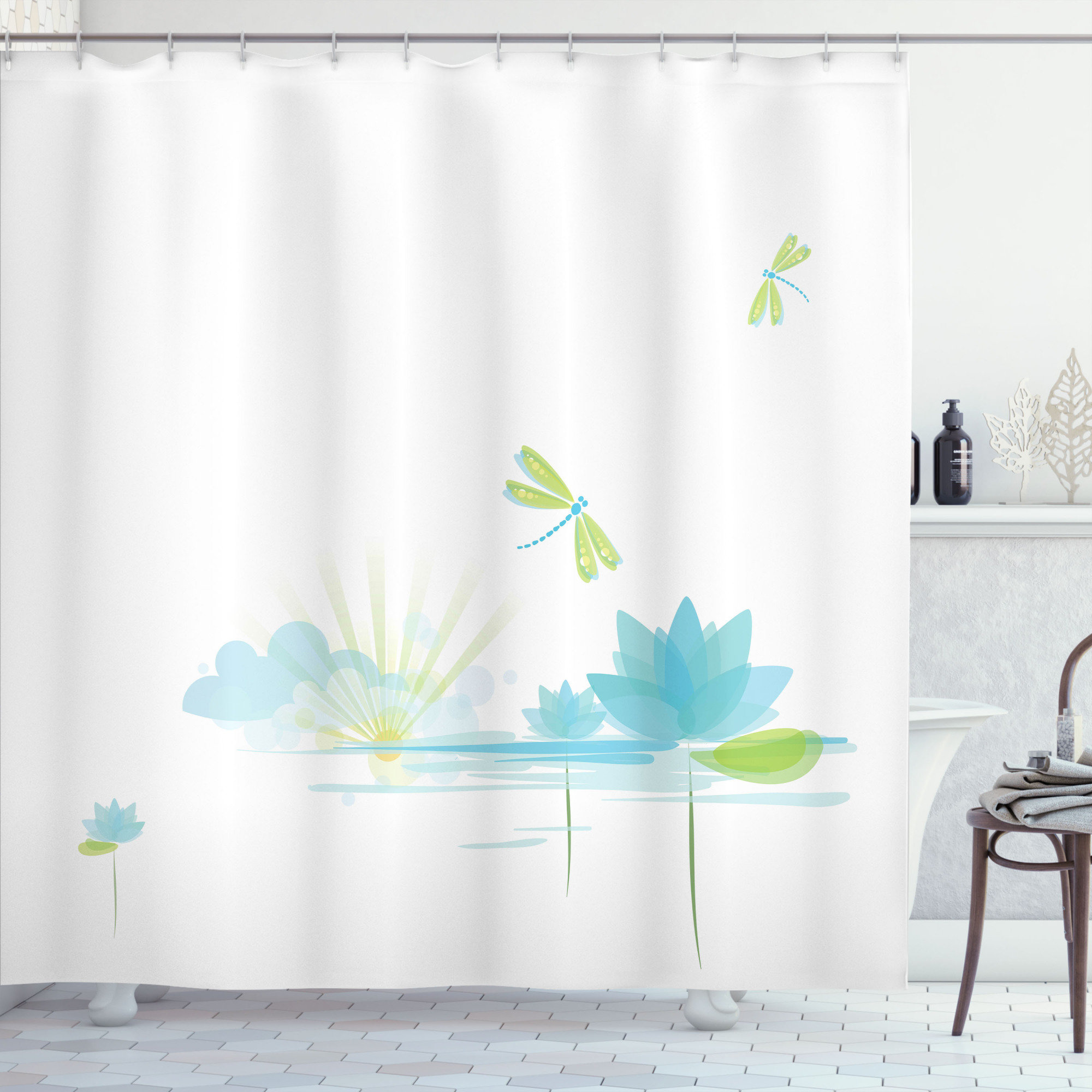 Rustic Dragonfly Shower Curtain NCU0DDK2571