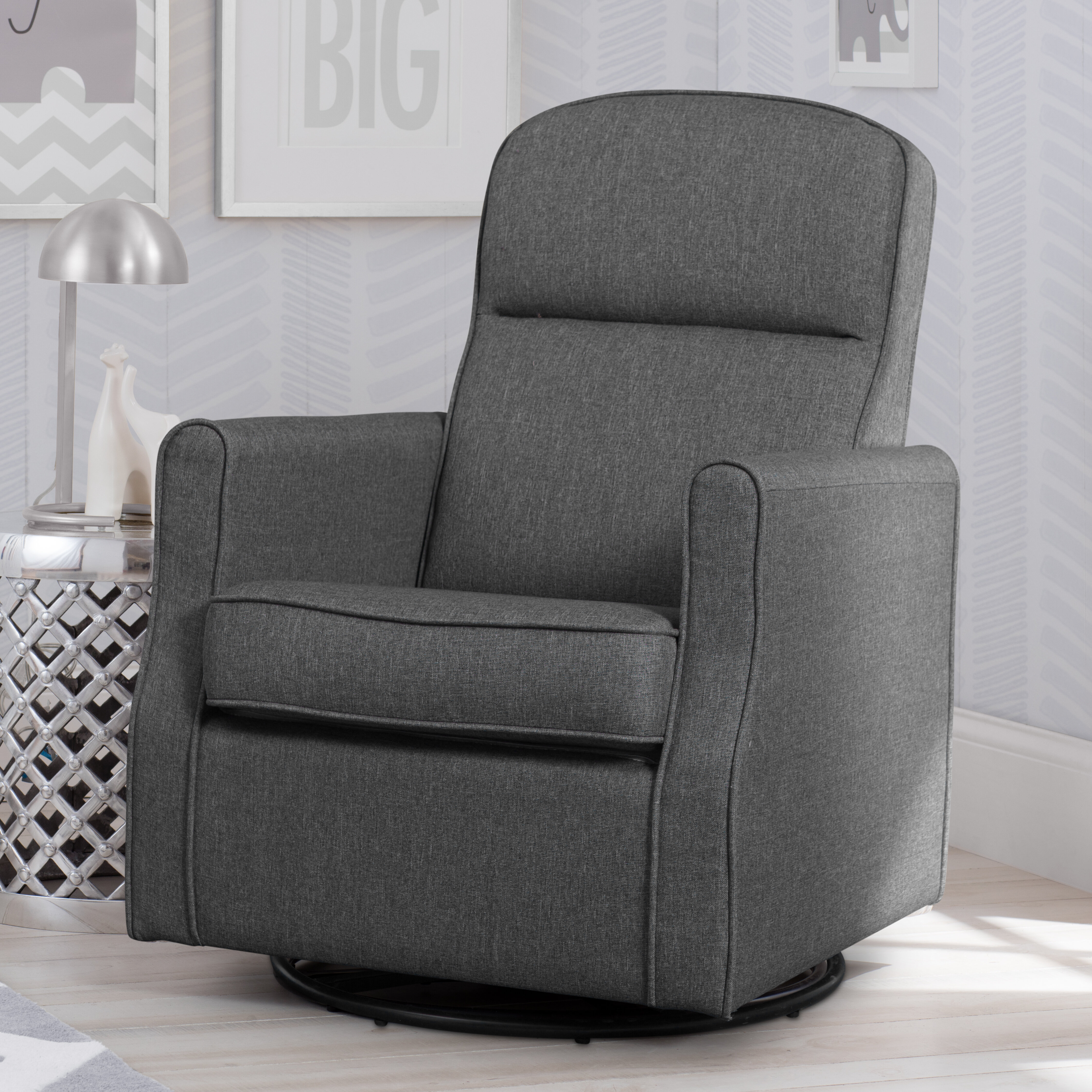 blair slim nursery swivel glider