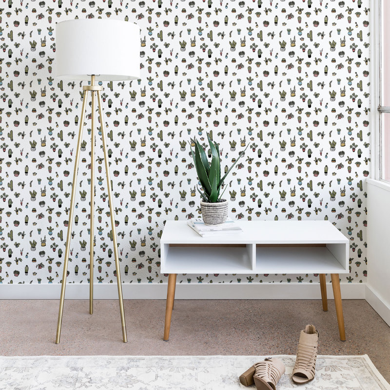 Wonder Forest Plant Lady Peel And Stick Wallpaper Panel Allmodern