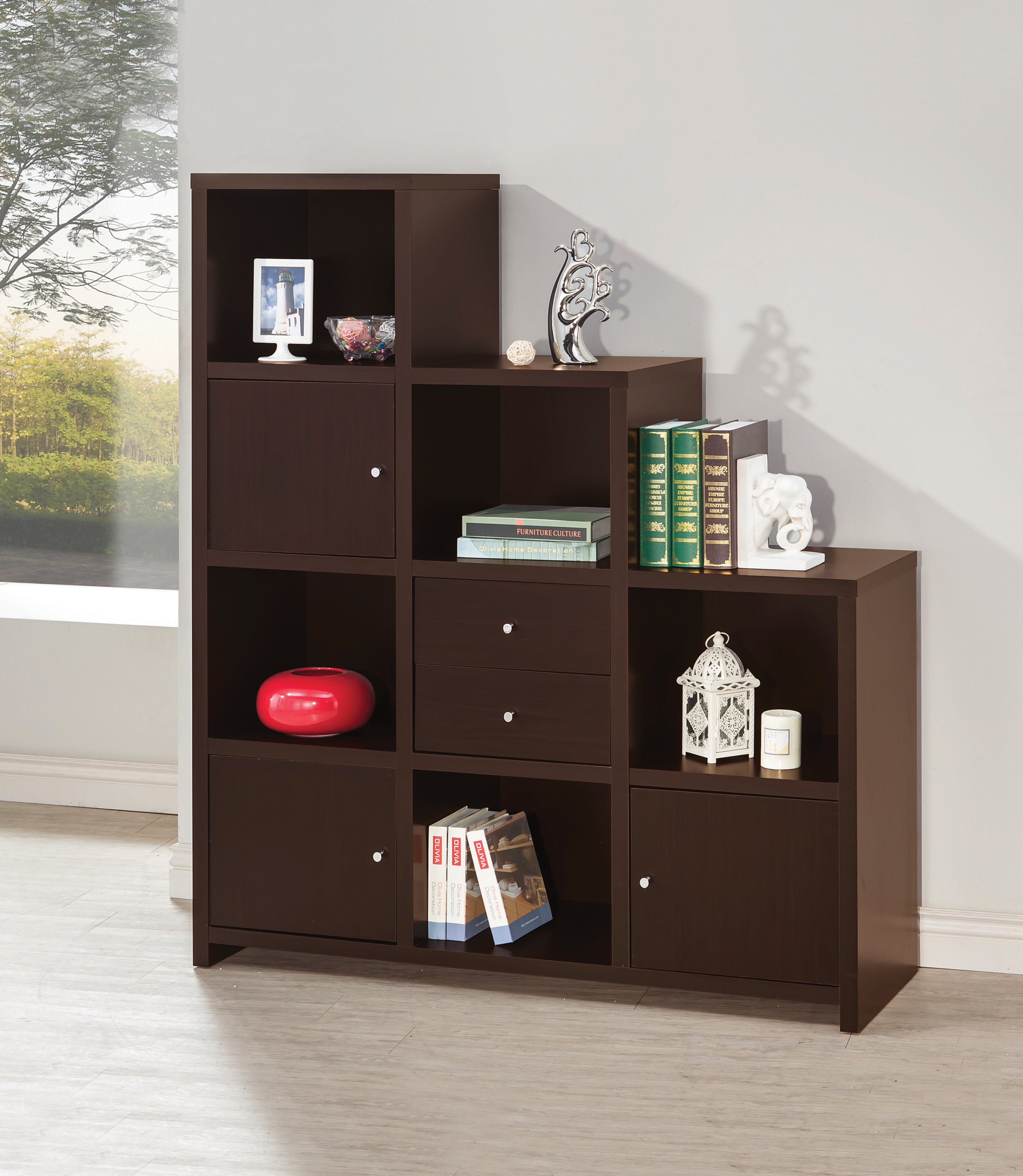 Red Barrel Studio® Dirk Step Bookcase | Wayfair