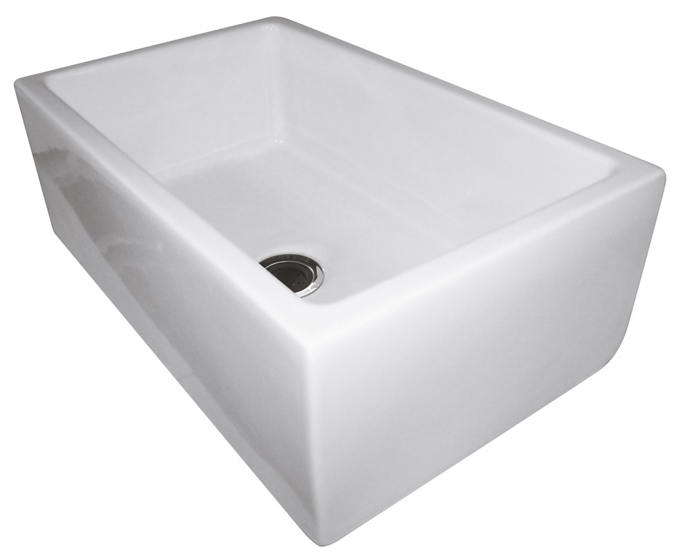 Fireclay Farm Sink 30" Farmhouse Kitchen Sink #farmsink #farmhousesink #fireclay